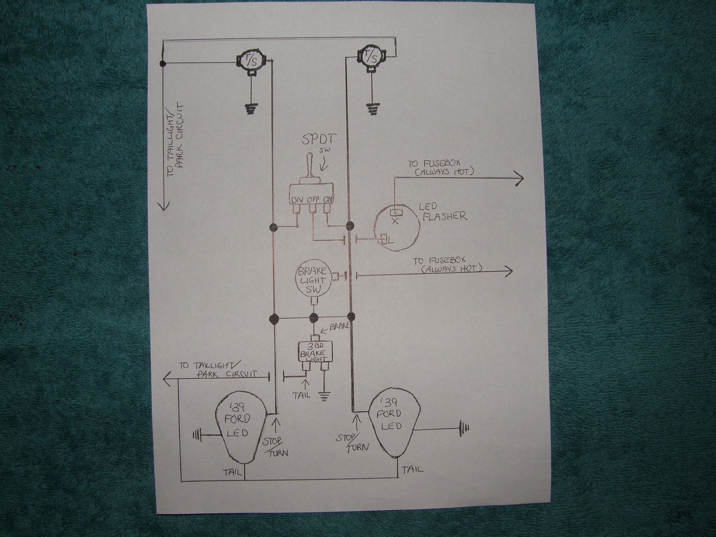 Combined Brake And Turn Signal Wiring Diagram Collection